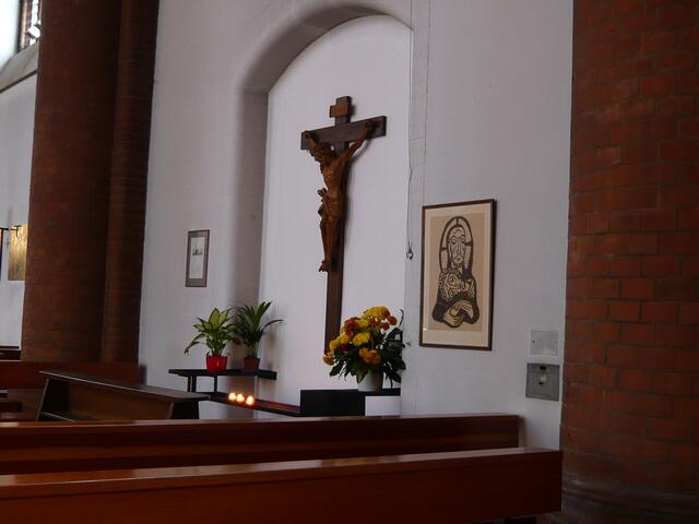 Kruzifix des Märtyrers Hermann Lange (1943 durch das Fallbeil in Hamburg hingerichtet).
