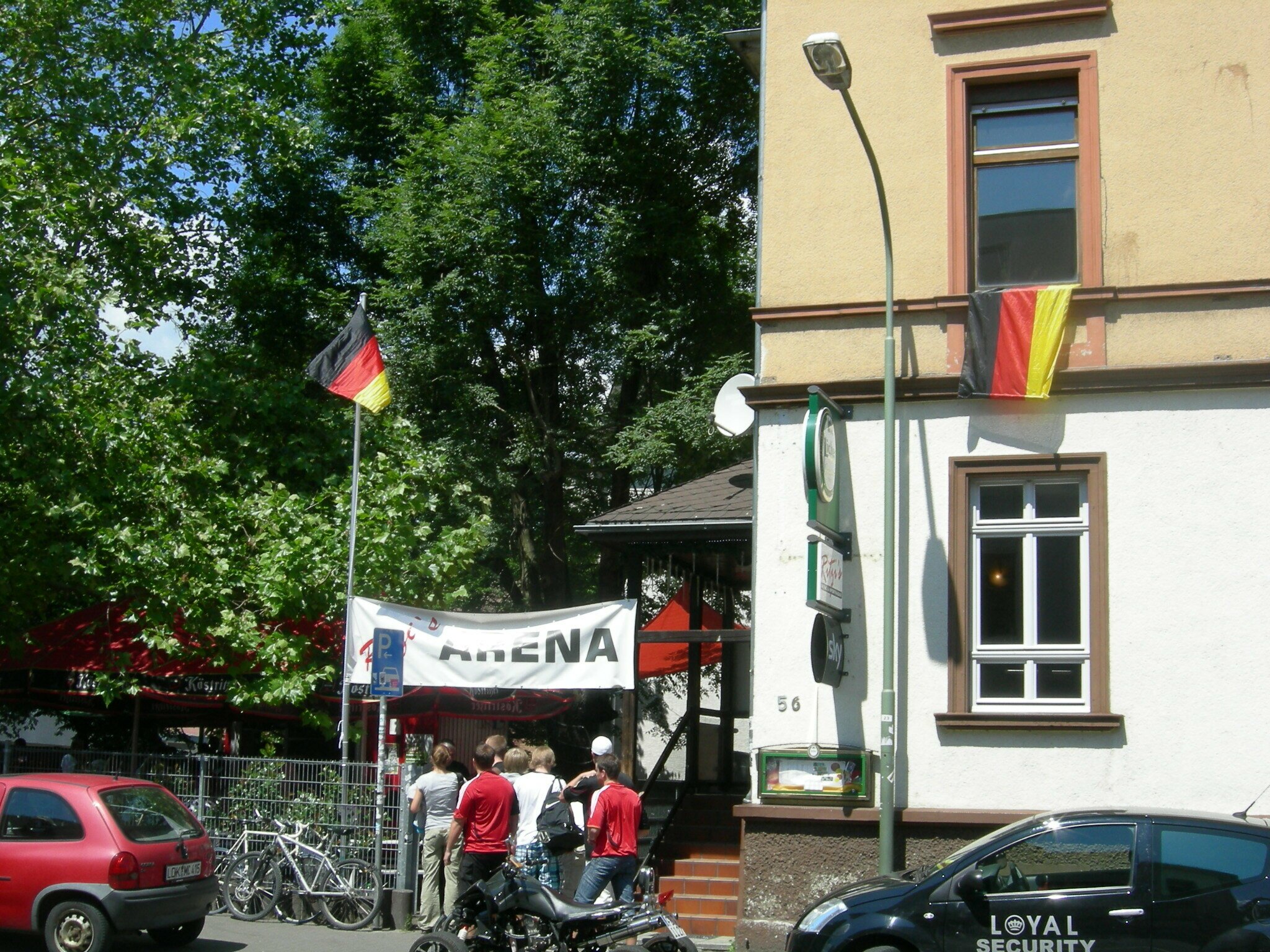Public Viewing in der Ludwigstraße Gießen
