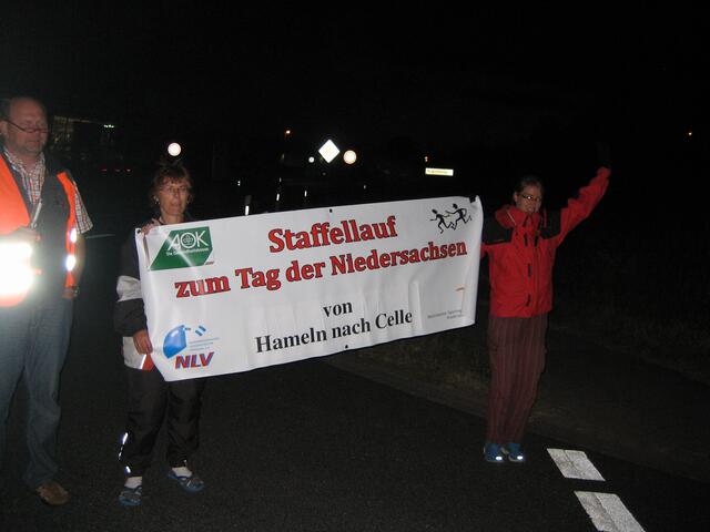 Wechselstelle der Staffelläufer