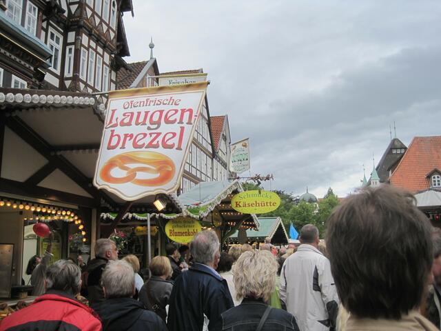 Stand mit Brezeln