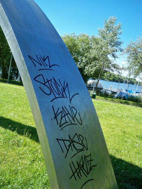 Schmiererei Schillerplatz