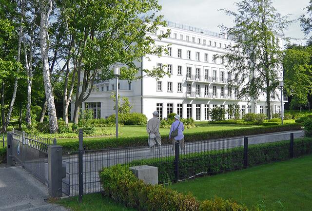 Das Severin-Palais des Hotelkomplexes, Zutritt nur für Gäste des Hotels und des Restaurants.