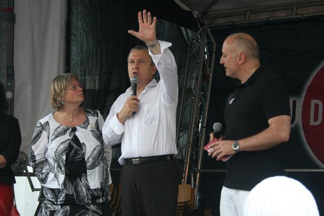 Der Bürgermeister der französischen Partnerstadt Lannion Christian Marquet