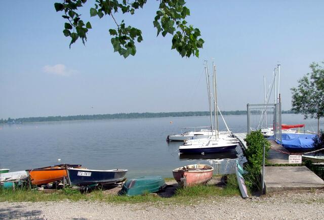 Ausblick vom "Heimathafen" ...