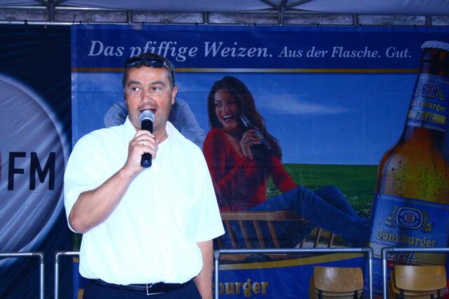 Bürgermeister Gerhard Jauernig  eröffnete das 33. Guntiafest