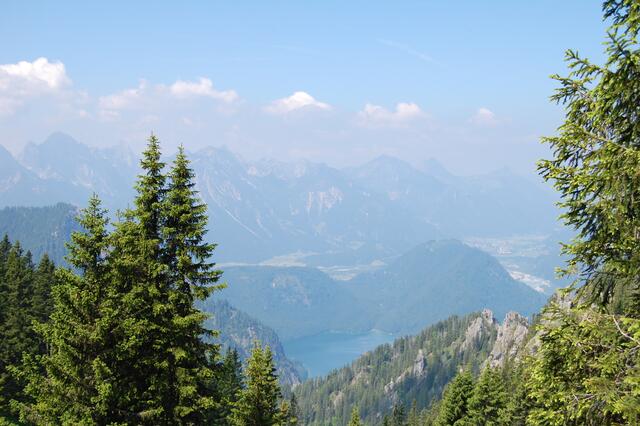 Bergpanorama und Alpsee