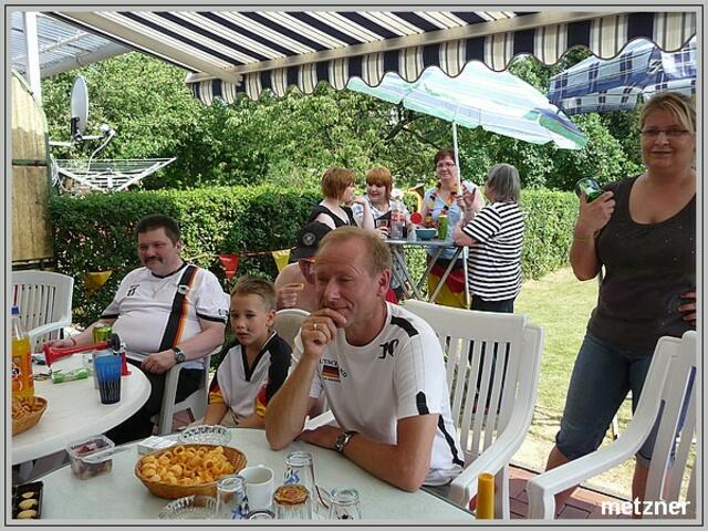 Warten auf den Anpfiff.