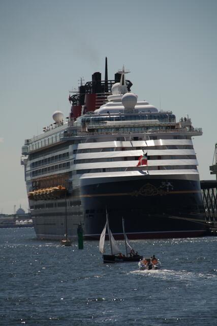 Hafenrundfahrt mit Blick auf die DISNEY MAGIC
