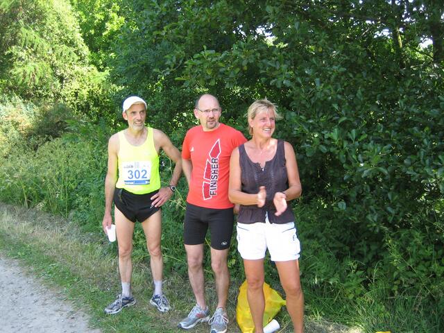 Warten auf unsere 30 km Läuferin