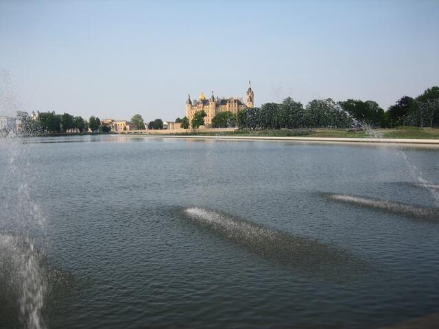 Das Schloss am Abend nach dem Lauf