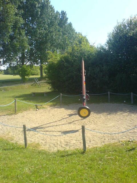 Drehwippe auf Sandboden