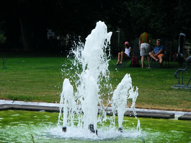 springbrunnen,park und mensch