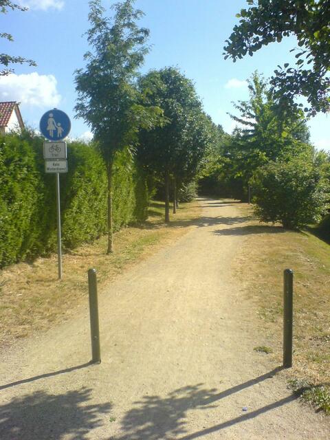 Zugang von der Straße aus