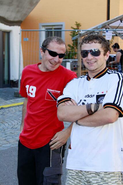 Organisator Uli Bihlmayr war mit einem Trikot aus Trinidad&Tobago unterwegs