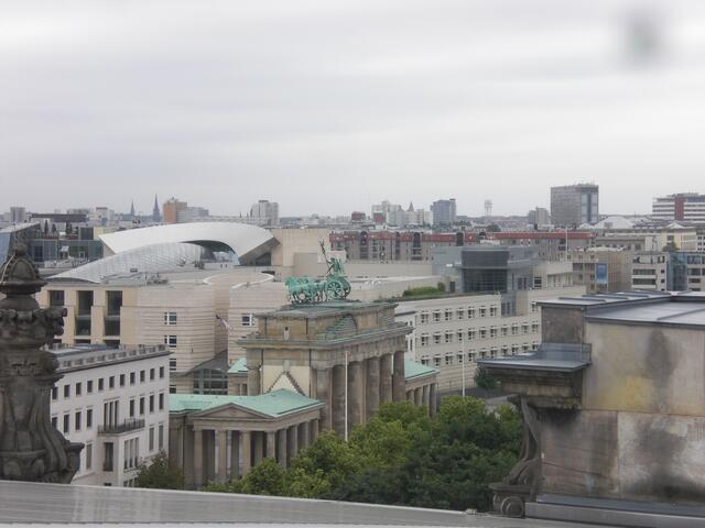 Blick auf das Brandenburger Tor aus der Kuppel