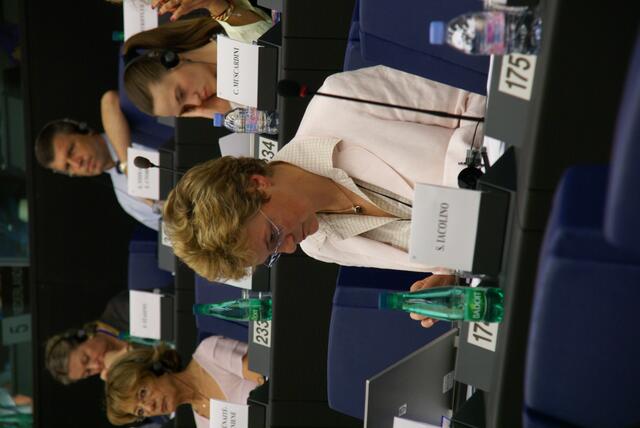Europaabgeordnete Monika Hohlmeier bei der Arbeit.