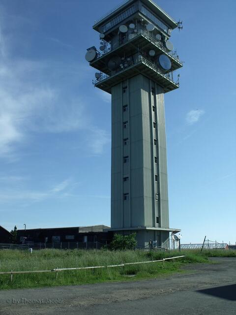 Der Funkturm auf dem Klinovec.