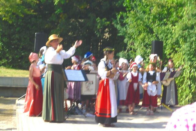Im Hafnergarten wird das Volkslied auch gleich gespielt