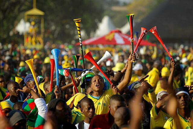 Afrikanische Freude mit der Vuvuzela!
