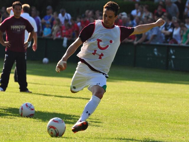 Aufwärmen vor dem Spiel