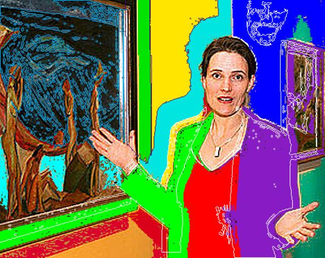 HECKELs Bildwelt: Ausdruck von Emotionen bzw. Heckels Weltsicht, die von einer pantheistischen Weltsicht, die von einer pantheistischen Naturauffassung geprägt ist, so Kuratorin Uta KUHL. a&s-Malerei 17/7/10.