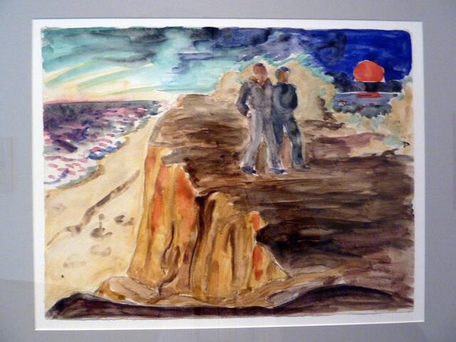 Eines von 120 Aquarellen der Ausstellung im Schloss Gottorf (Galerie der Klassischen Moderne). a&s.Foto. W.H.