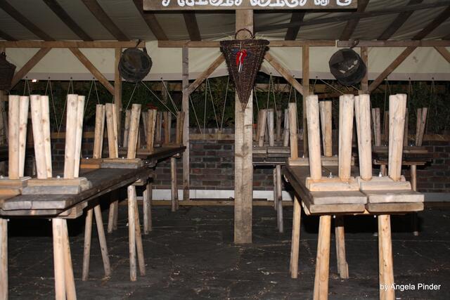 ...und die Stühle hochgestellt.