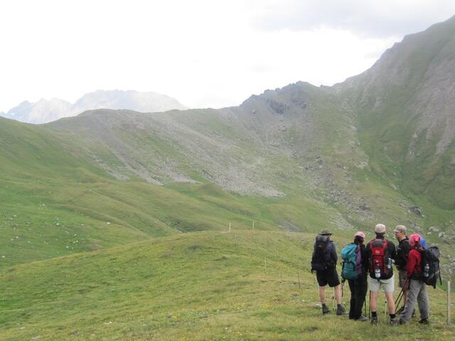 Die Scharte in Sichtweite.