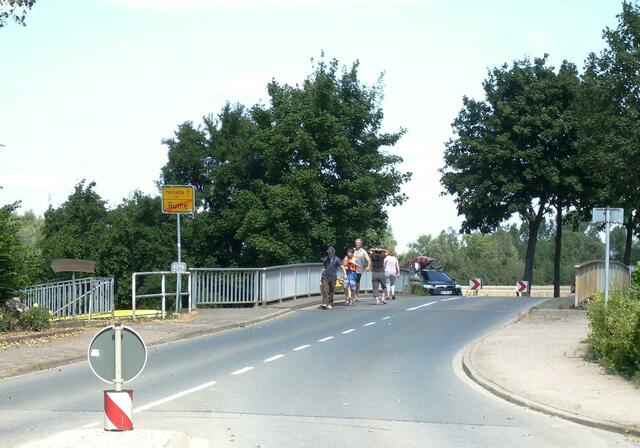 Einsetzpunkt in Ruthe. An der Innerste-Brücke nach Heisede.