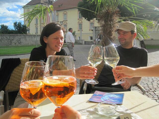 Und erstmal einen Aperol "Sprizzeto"