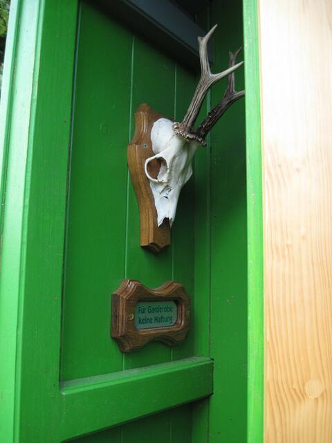 Für Garderobe Haftungsausschluss