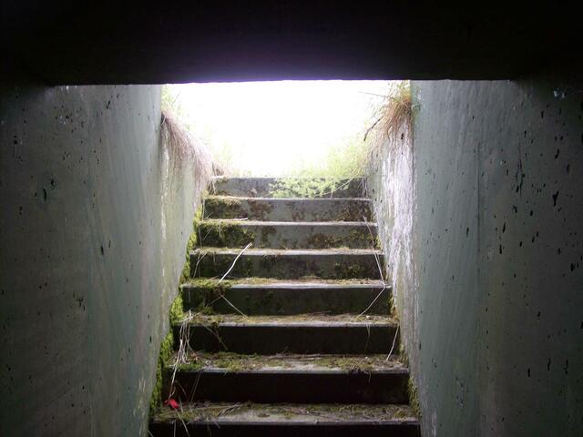 Bunkertreppe von innen