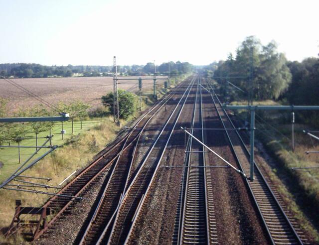 Die Bahngleise in Eschede