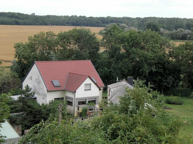 hier unten floss einmal die Saale