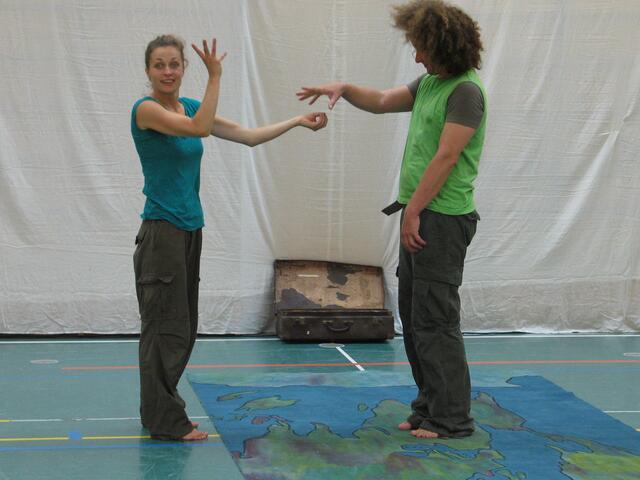 Sarah Hieber und Michael Gleich in "Goodbye Nordpol".