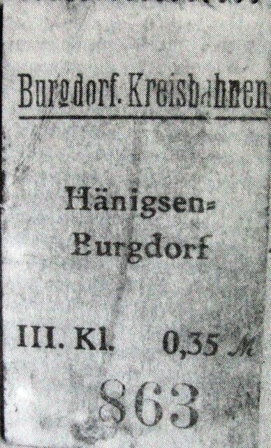 Fahrkarte aus den 20er Jahren