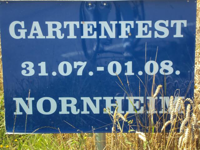 Hinweisschild am Ortseingang