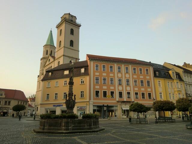 Am Zittauer Marktplatz.