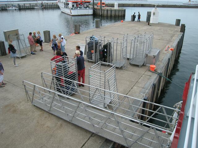 an der Pier auf Helgoland