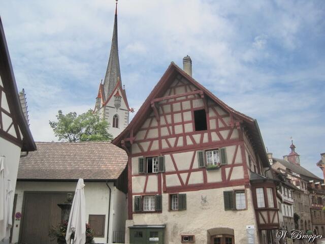 Ortseingang von Stein am Rhein (Schweiz)