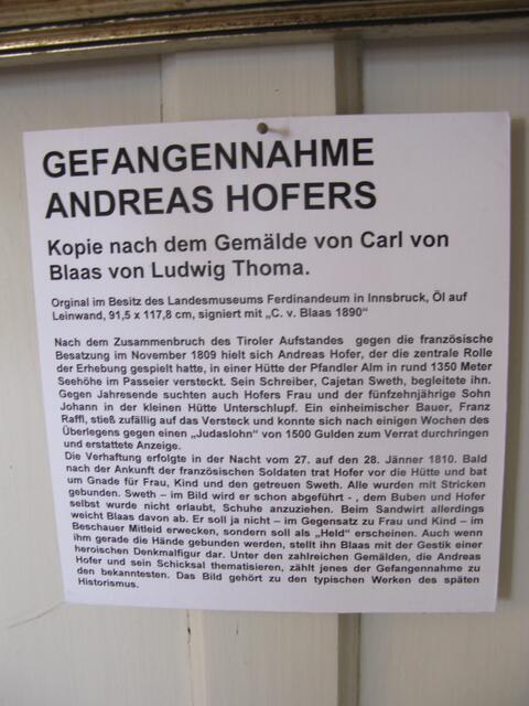 Geschichte von Andreas Hofer