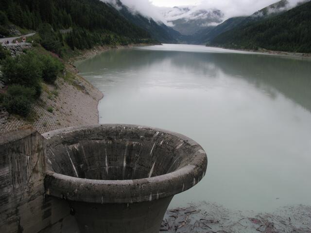 Überlauftrichter am Stausee Gepatsch