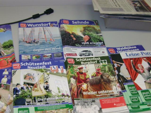 Einige MyHeimat Magazine die zuletzt erschienen sind