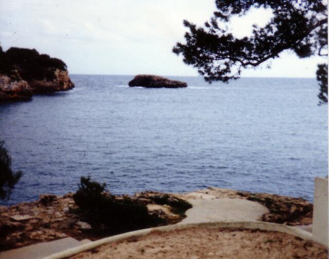Blick von der Terrasse zum Mittelmeer