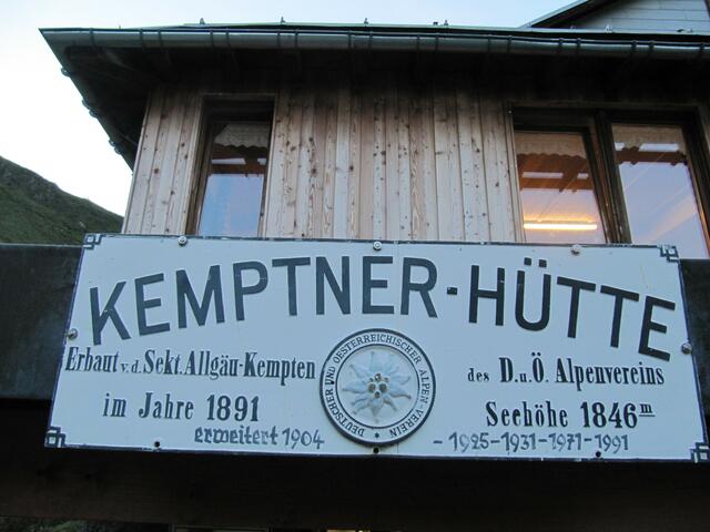 Hüttenschild