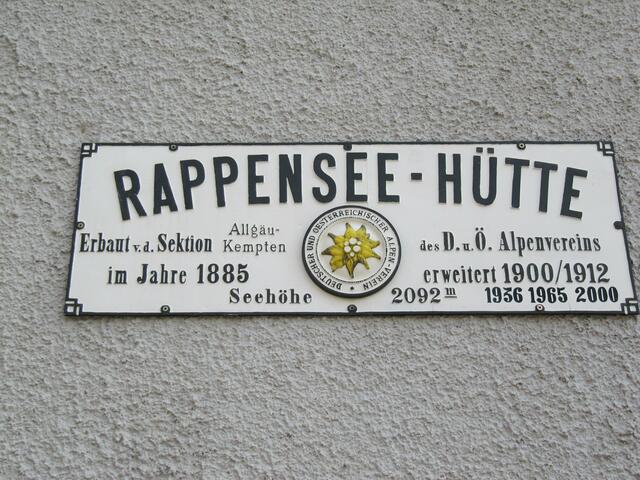 Hüttenschild