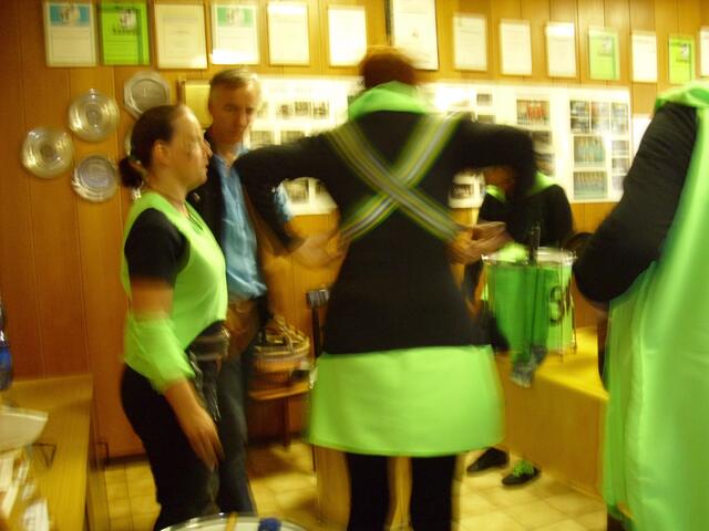 Vorbereitung im Hinterzimmer