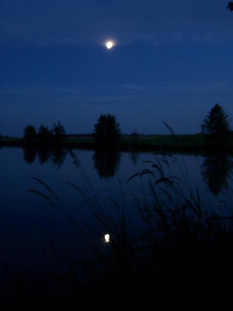 Mond am Hornauer Weiher