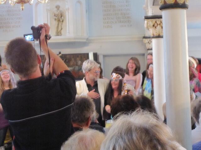 "Benni" mit "Janis" (Pastorin Sabine Stuckenberg)