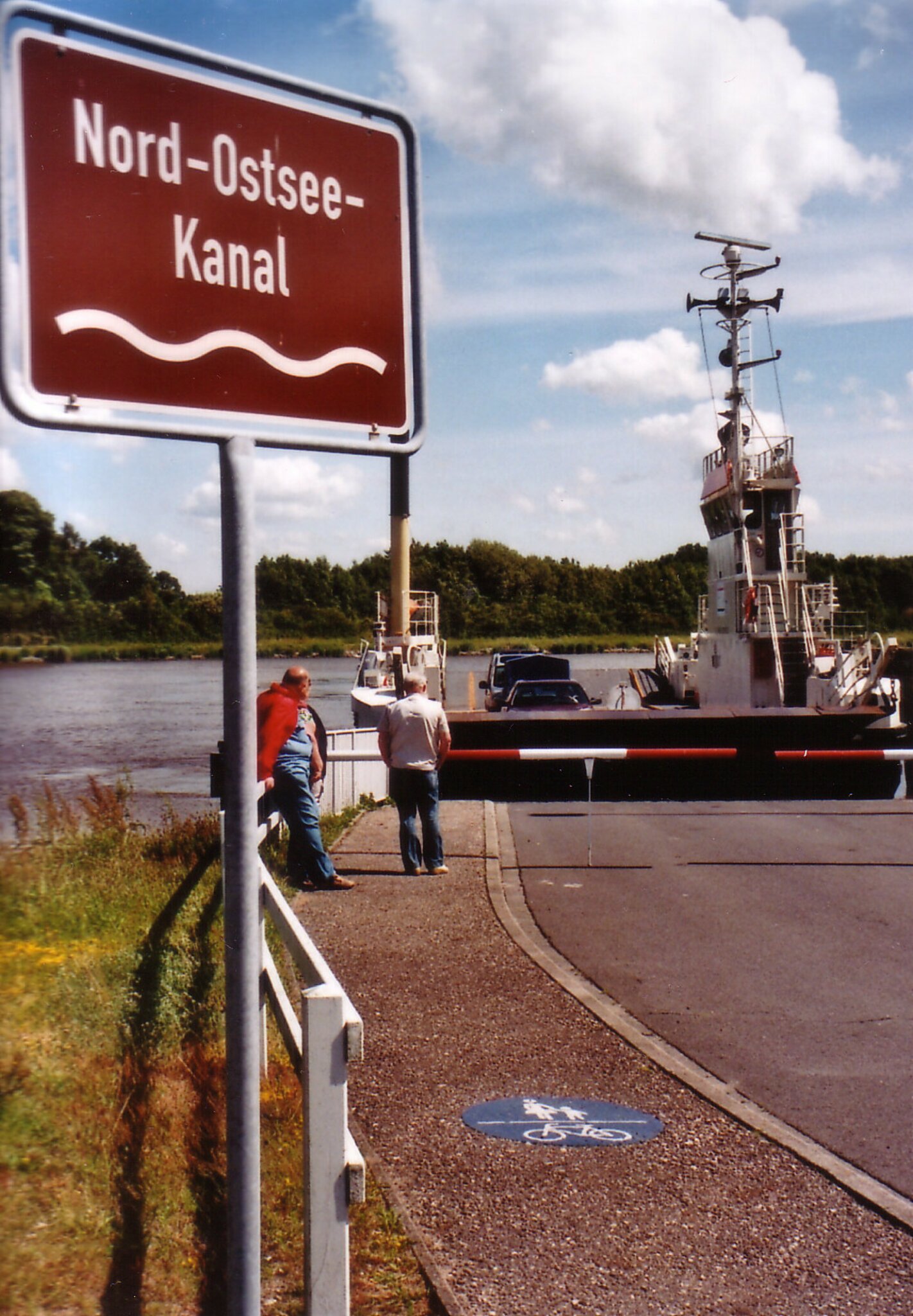 Der NordOstseeKanal bei Brunsbüttel 2009, die meist befahrene